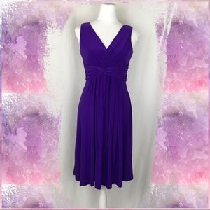 Chaps Purple Jersey Knit Dress